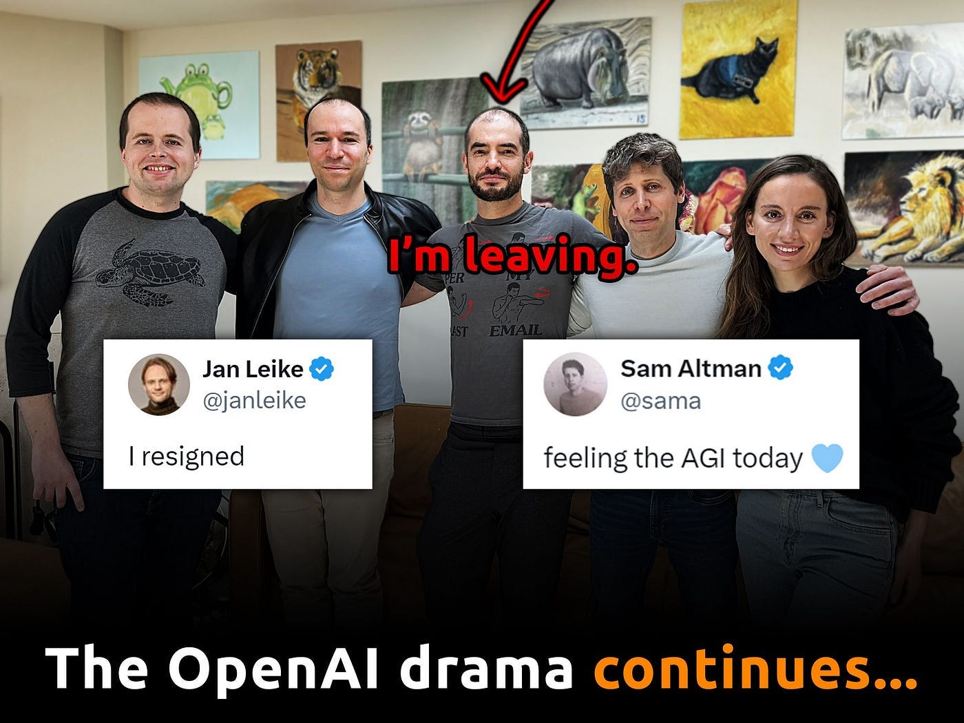 The OpenAI drama continues… Ilya Sutskever and Jan Leike left OpenAI. | by  Crypto Beast | May, 2024 | Medium