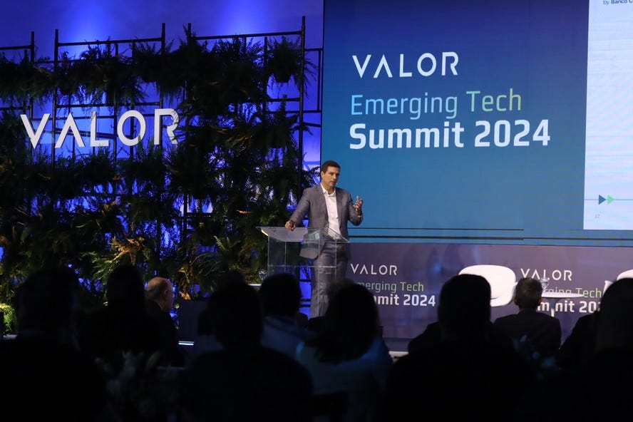 Roberto Campos Neto, no evento Emerging Tech Summit 2024, da Valor Capital