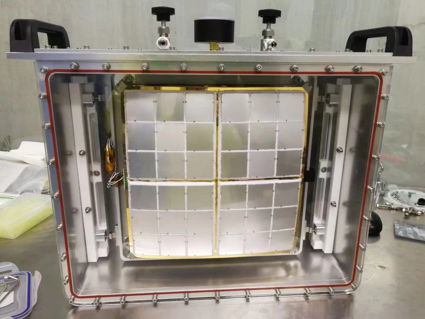 One of the Wide-field X-ray Telescopes prior to installation on the Einstein Probe.