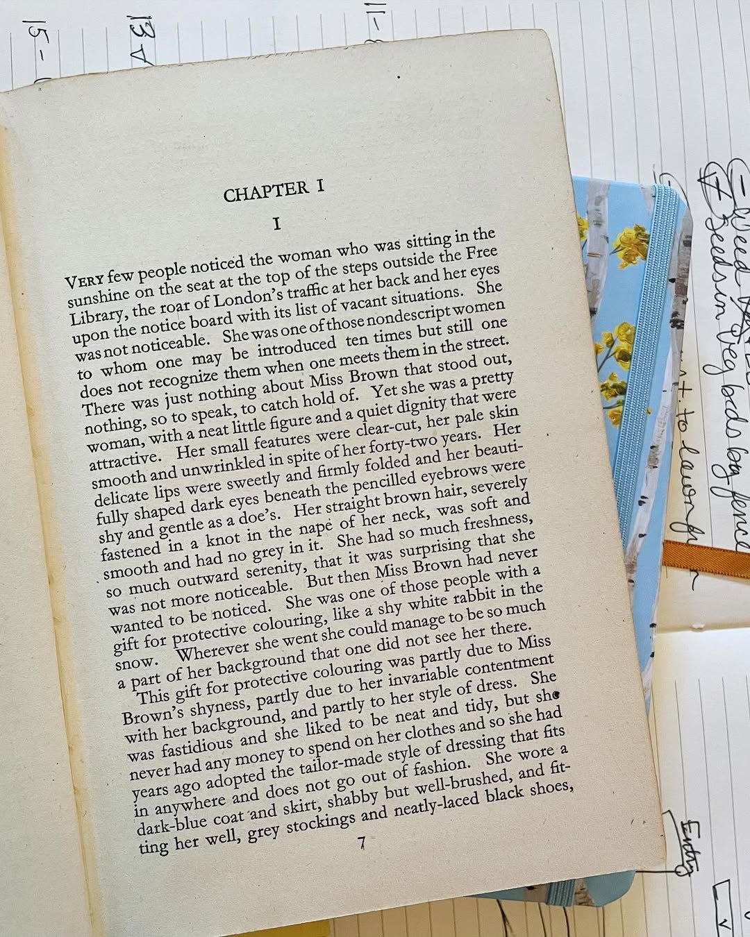 The first page of The Castle on the Hill in my 1942 UK edition 
