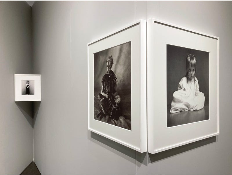 Photo of installation of Irving Penn at Pace Gallery