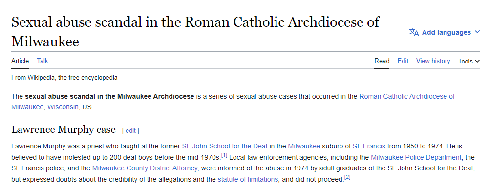 r/TheDahmerCase - What Role Did The Archdiocese of Milwaukee Play In The "Jeff Dahmer, Serial Killer" Show?