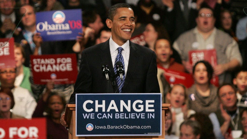 Obama: 2008 Iowa Caucus win 'favorite night of my entire political career'  | The Hill