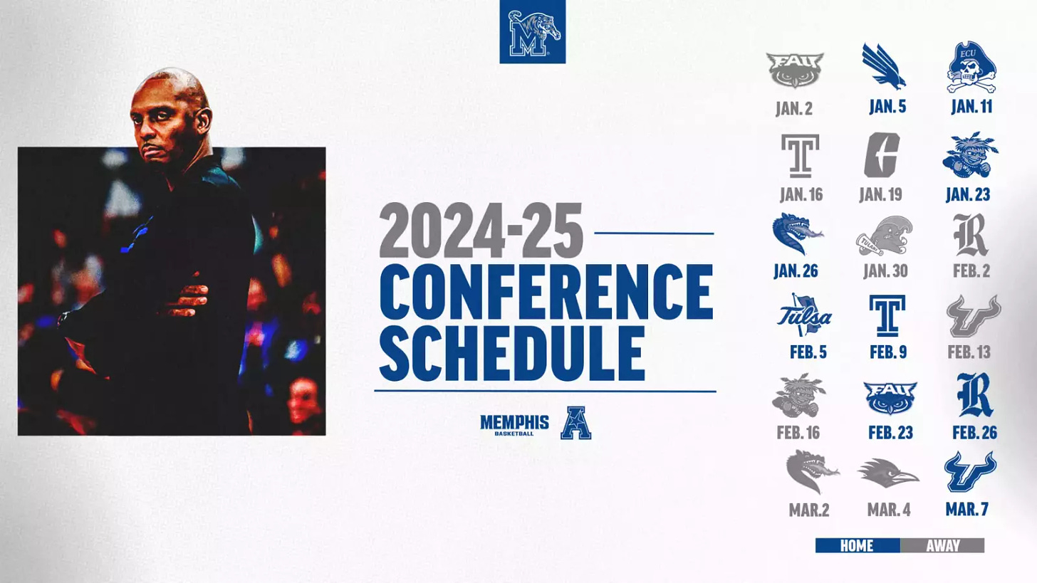 AAC Unveils 2024-25 Men's Basketball Slate - University of Memphis Athletics