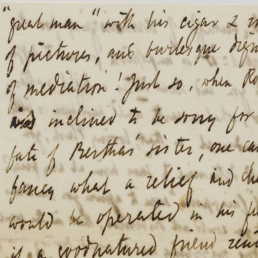 Handwriting of Robert Browning 