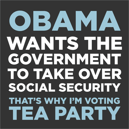 Social Security T-Shirt from I'm Voting Tea Party