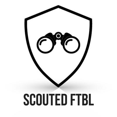 The very first SCOUTED logo; a pair of binoculars in a shield.