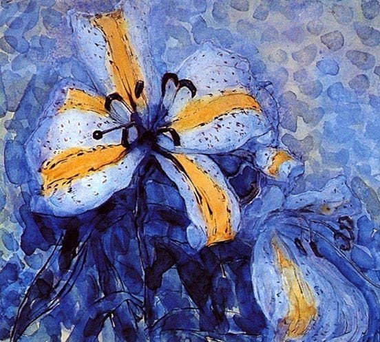 Piet Mondrian - Golden-Banded Lily, 1909-1910