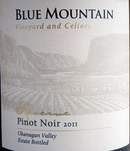 Blue Mountain Reserve Pinot Noir 2011 Label - BC Pinot Noir Tasting Review 22 