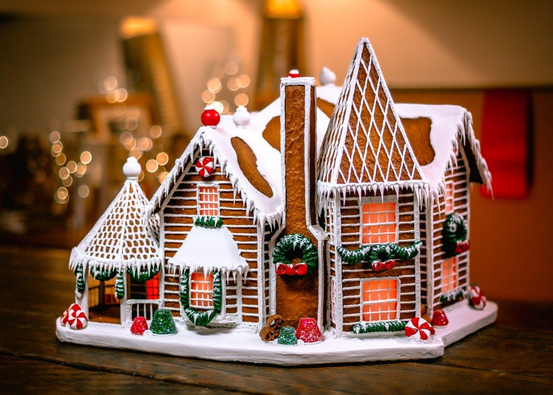 Custom Faux Gingerbread House Unique Christmas Gift Lighted Holiday Decor  Light-up Model Home Handcrafted Seasonal Winter Art - Etsy