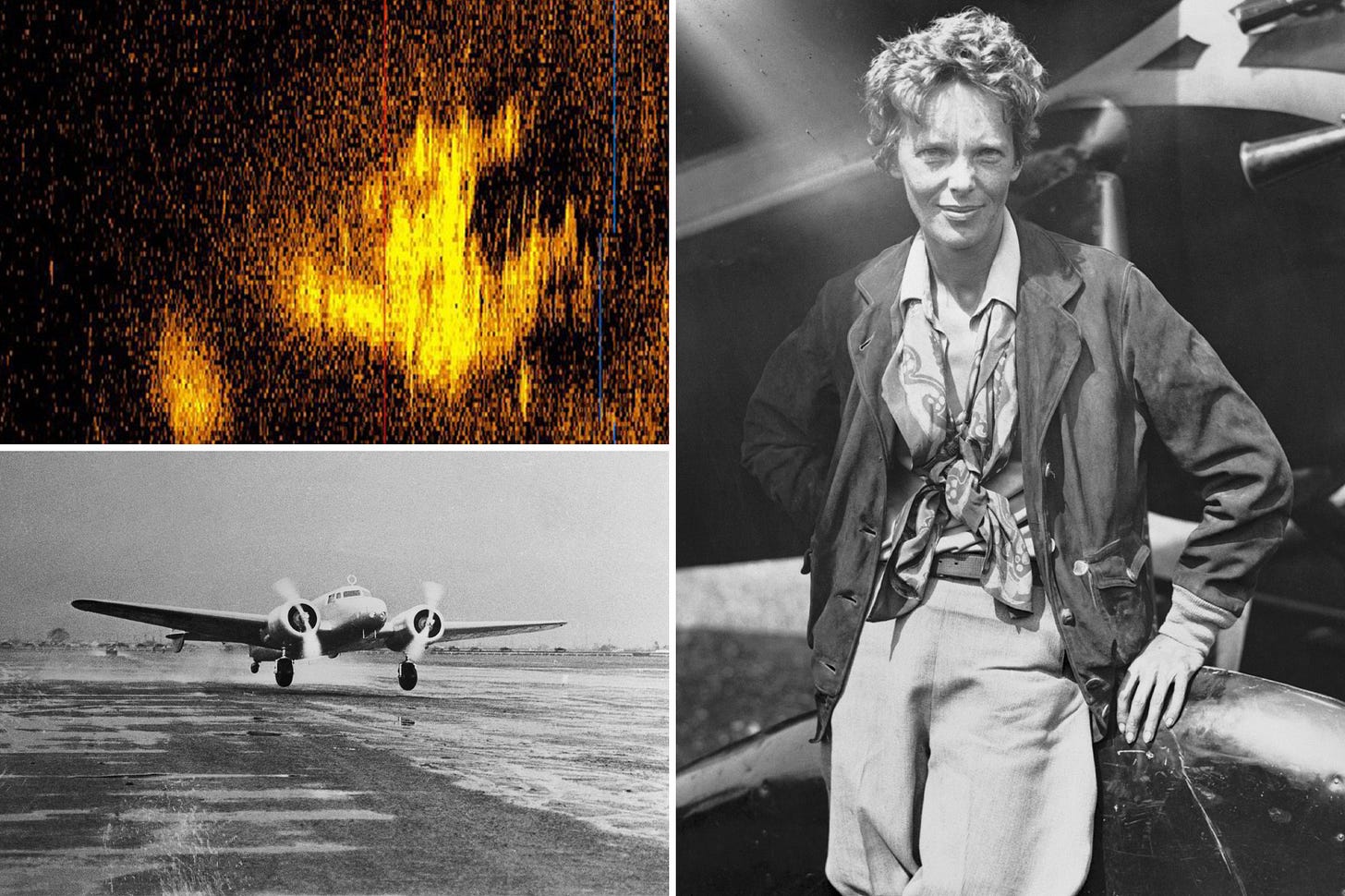 Plane-shaped sonar image may be vital clue in Amelia Earhart mystery