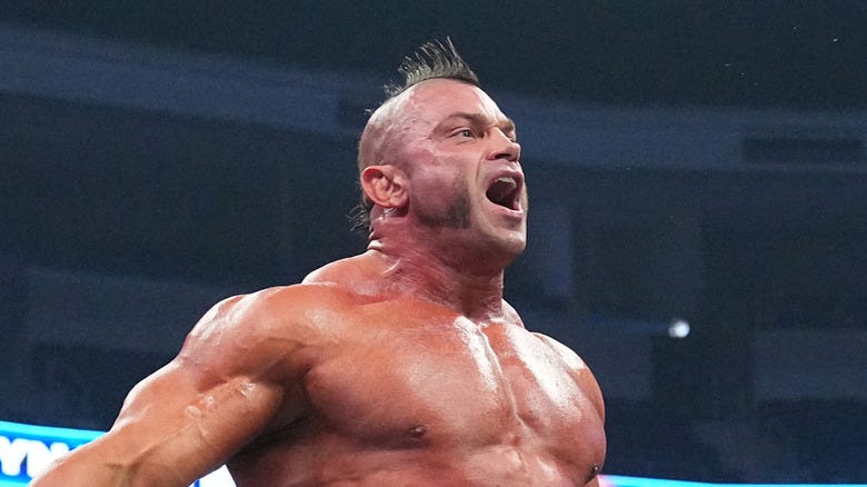 Brian Cage performing in AEW