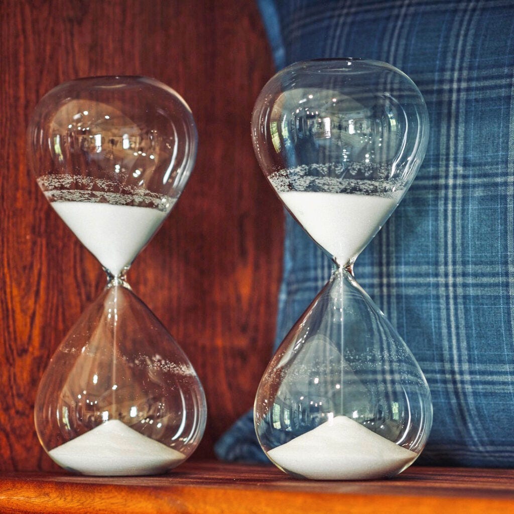 The Almost One Hourglass
