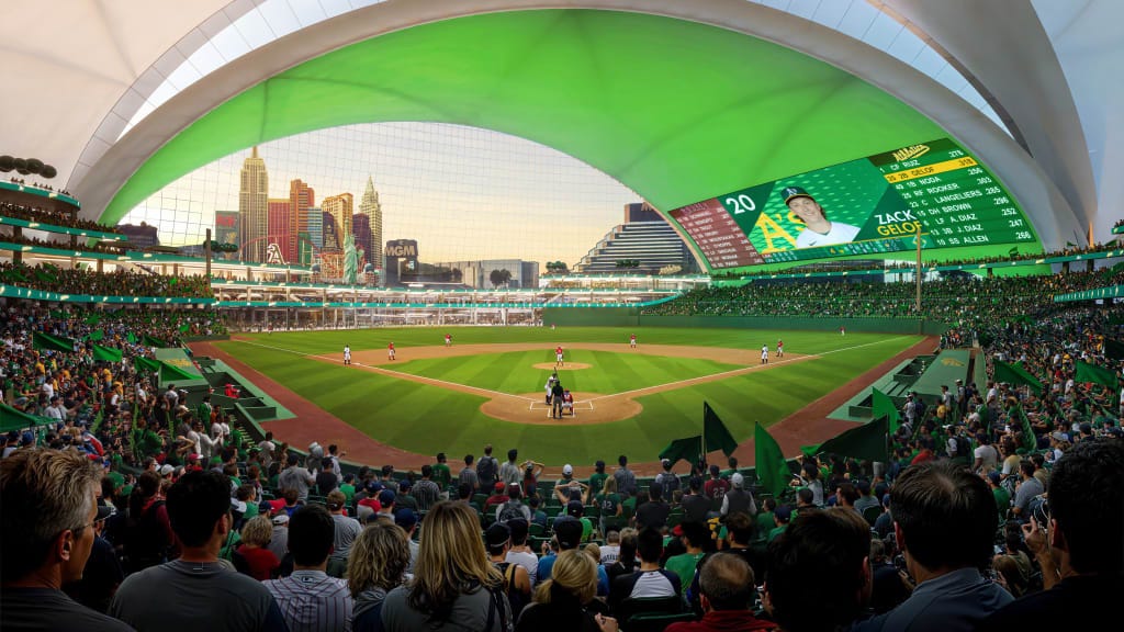 A's unveil renderings for ballpark in Las Vegas