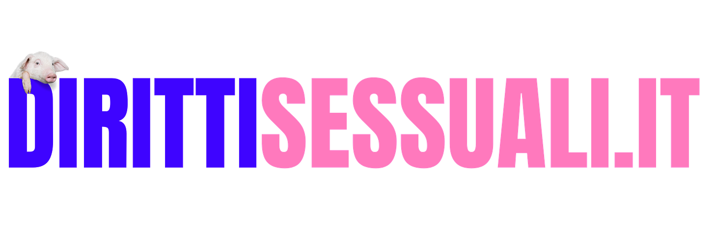 Il logo di Diritti Sessuali, con un maiale sulla D