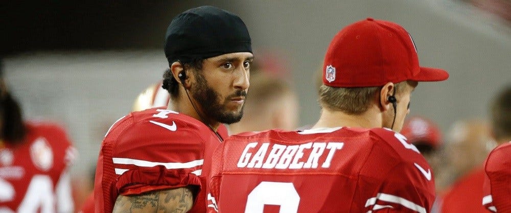 Colin Kaepernick free not to stand 2016 images