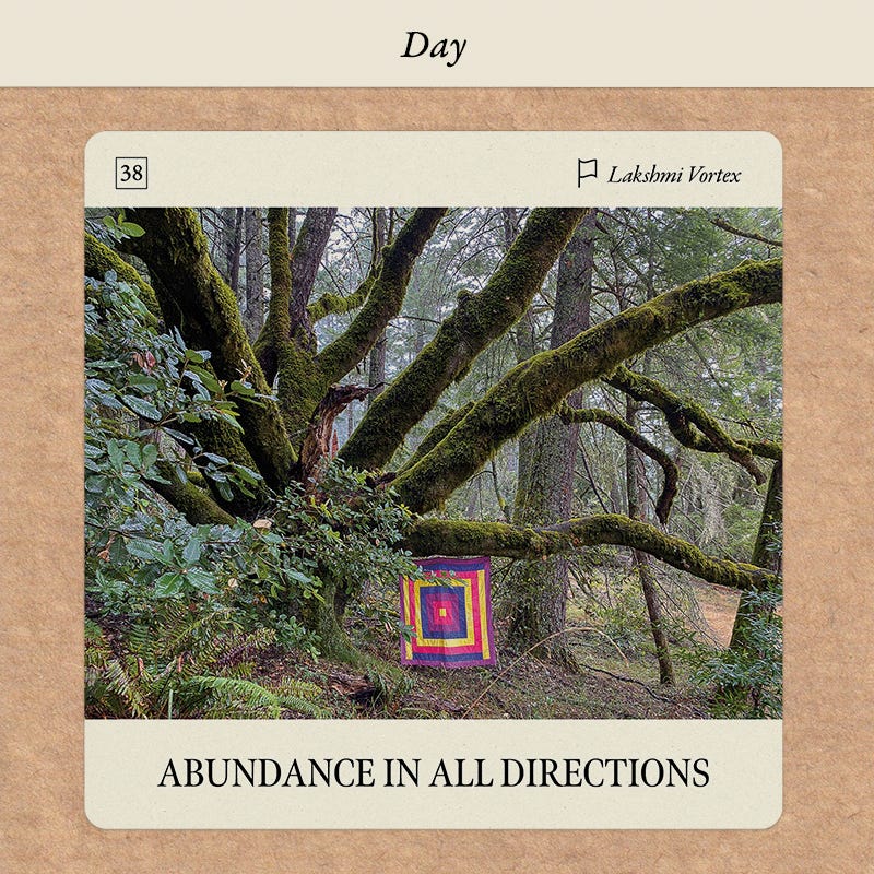 Abundance in All Directions Flag Oracle card