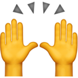 Raising Hands Emoji (U+1F64C)