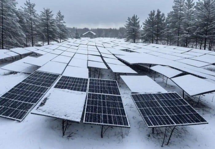 Environmental Experts To Rip Out Trees, Build Solar Electric Plant In Snow Belt To “Save The Environment”