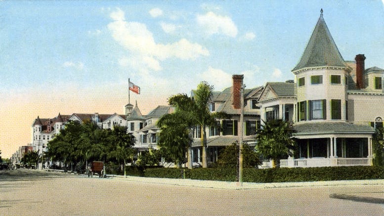 Cover: Postcard of Flagler Street in 1912