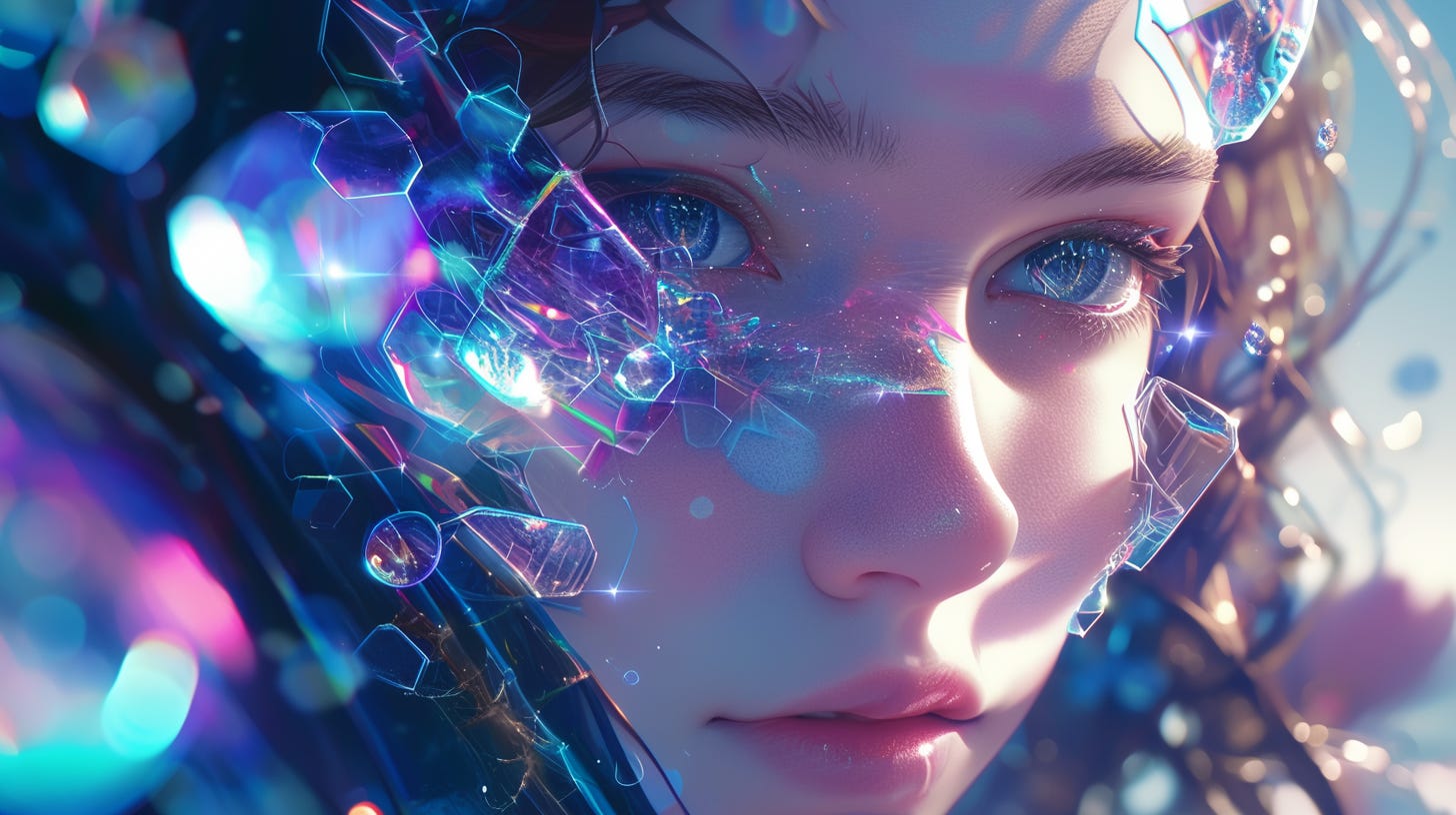 Futuristic Bard woman