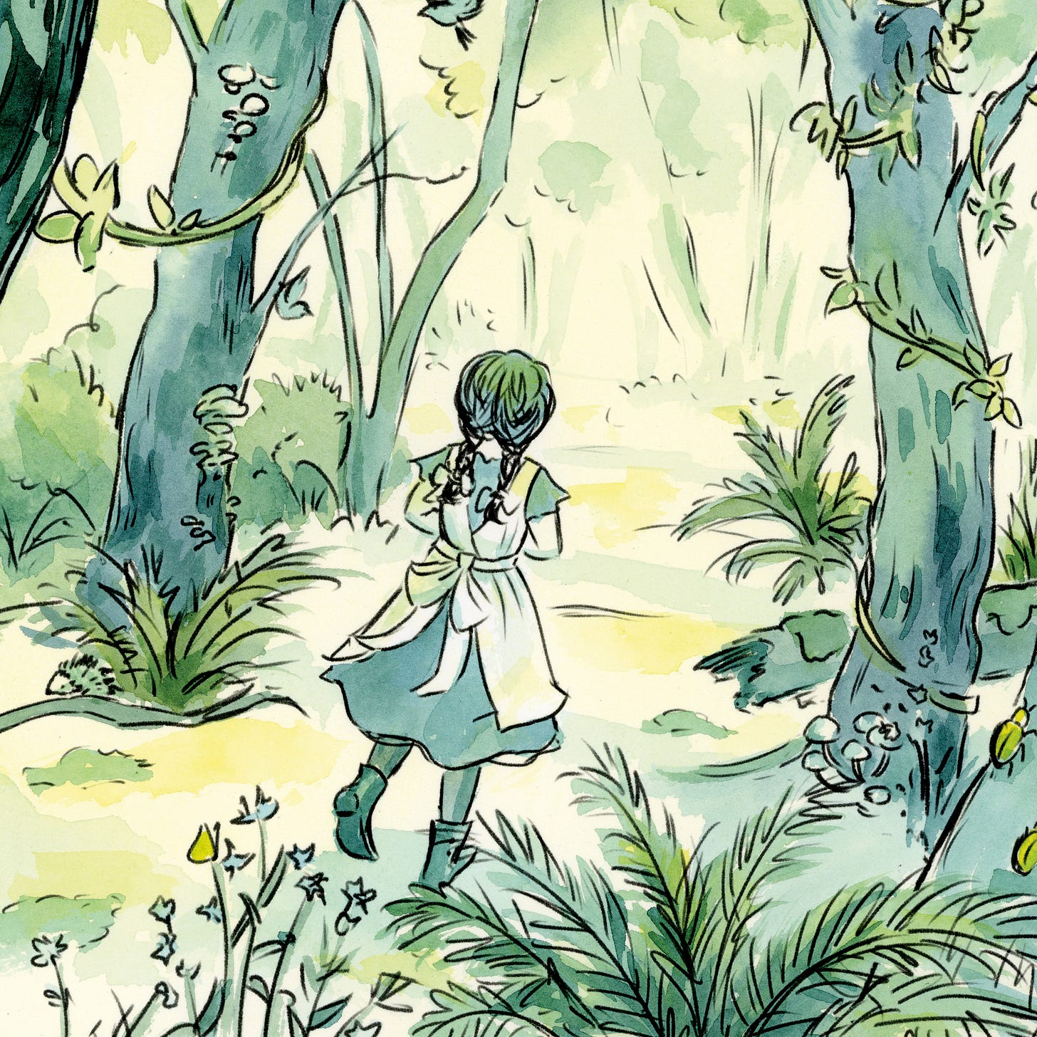 Detail of Winnie Foster from K. Woodman-Maynard and Natalie Babbitt's Tuck Everlasting: A Graphic Novel