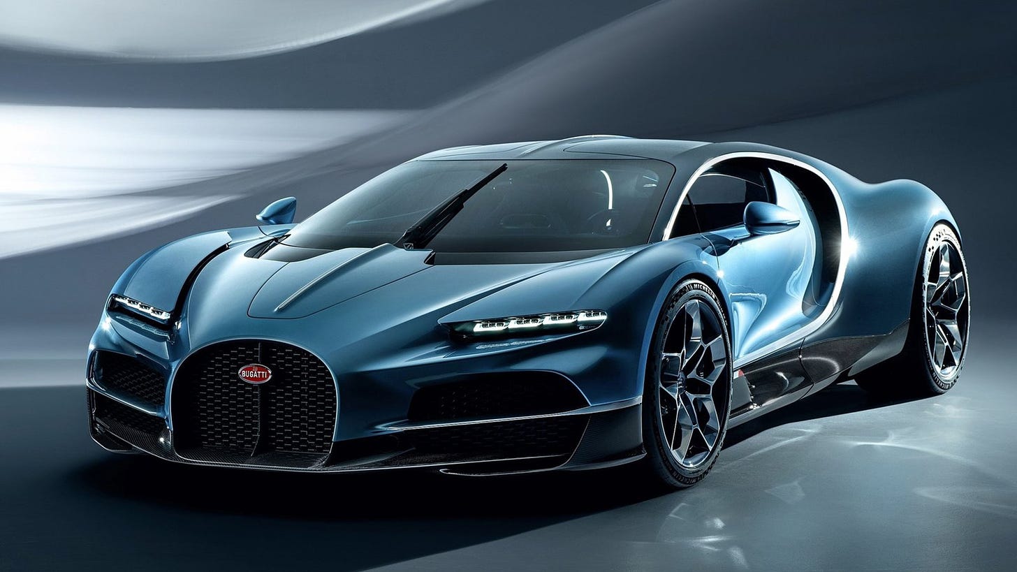 Bugatti Tourbillon, así es el sustituto del Chiron, híbrido enchufable con  1.800 CV y 60 kilómetros de autonomía eléctrica