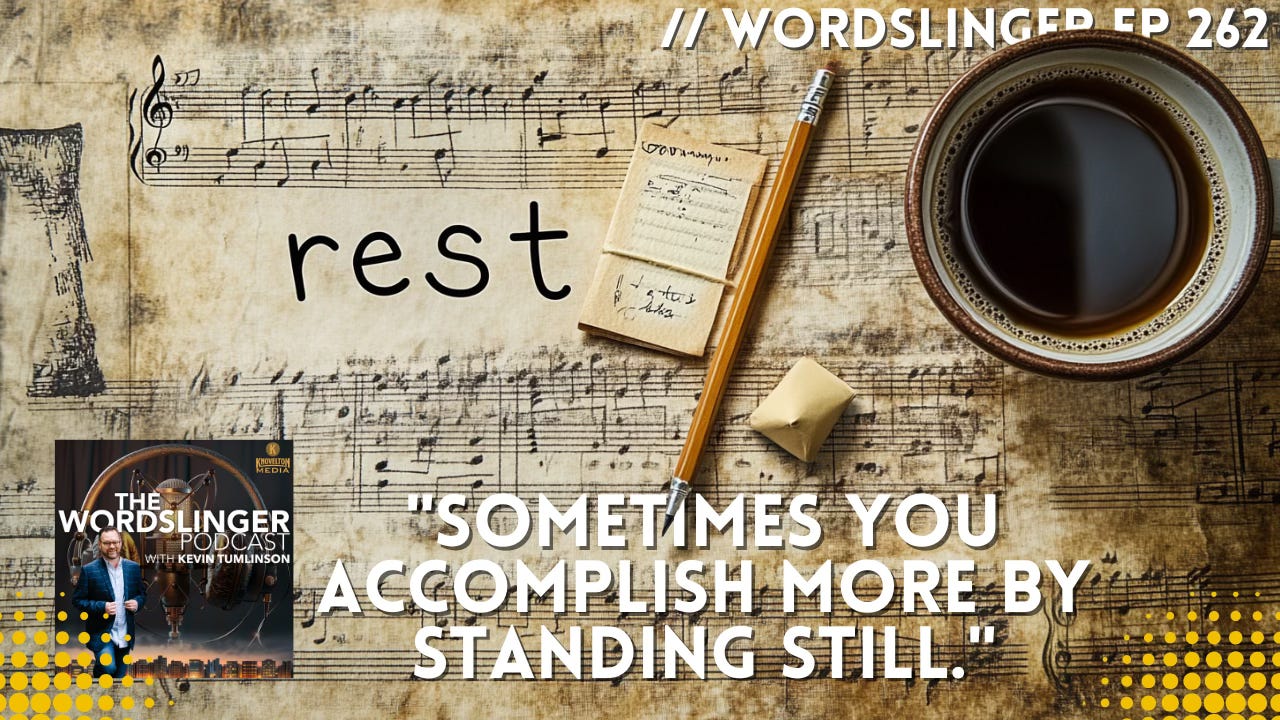 “Sometimes you accomplish more by standing still."