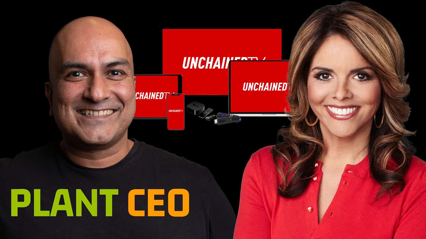 PLANT CEO to Broadcast on UnchainedTV: Featuring Industry Leaders Matthew Glover, Bernat Añaños, and Ria