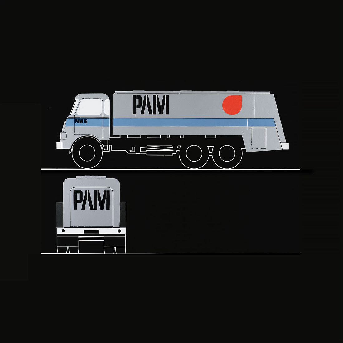 Benno Wissing's 1965 logo for Dutch oil, gas and petrol brand PAM