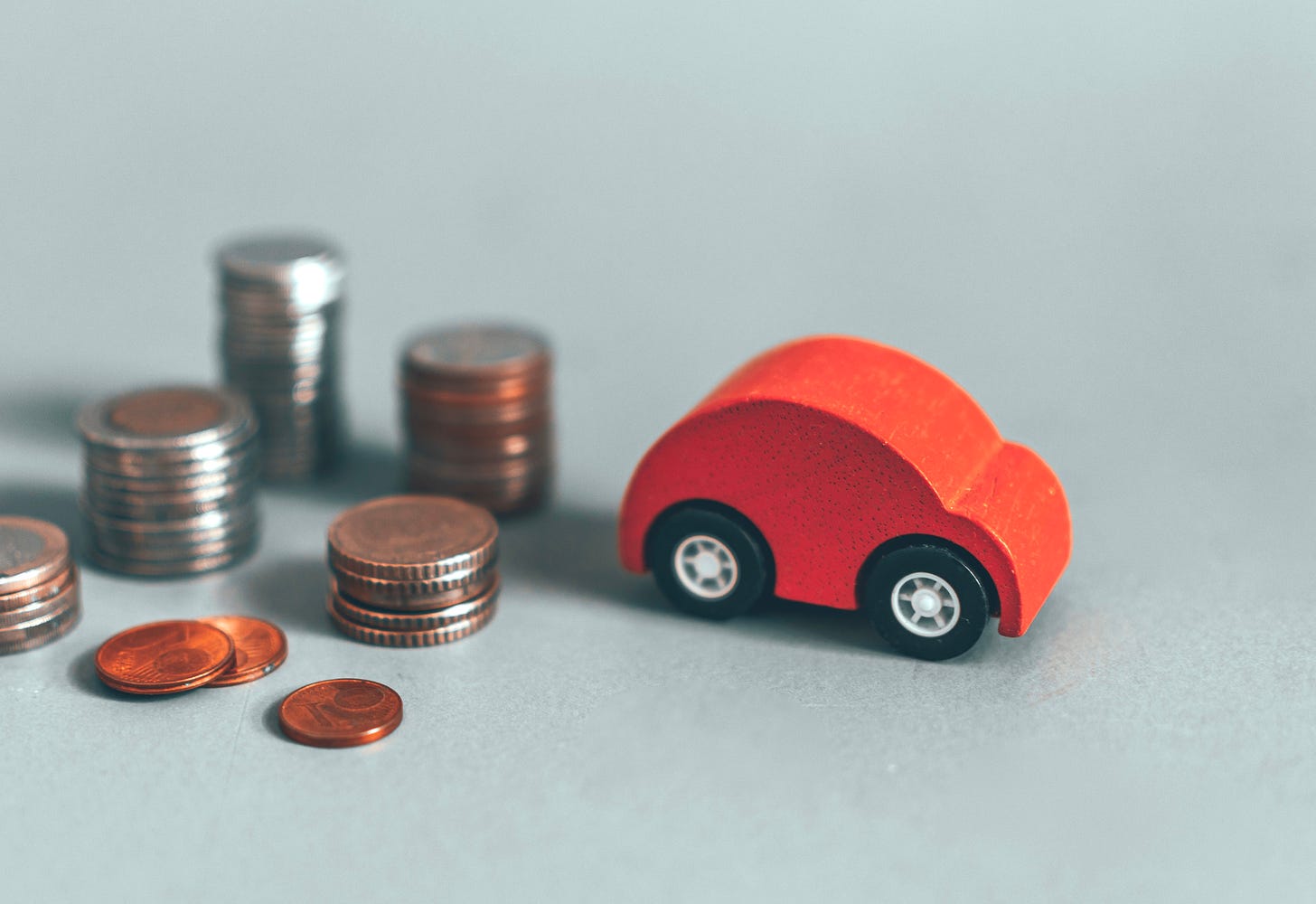 car model with coins