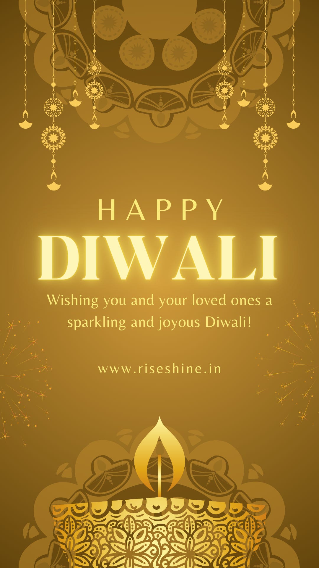 Happy Diwali - Insta/WhatsApp Story - www.riseshine.in