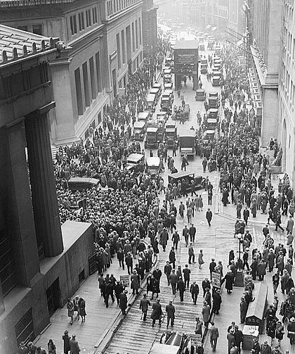 Walt Street Crash 1929