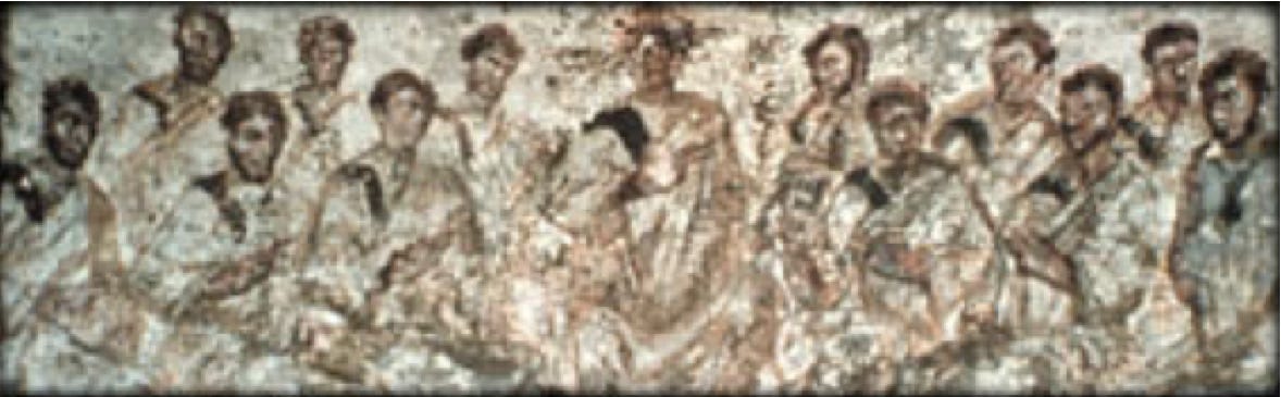 “Jesus’ disciples” – early catacomb painting