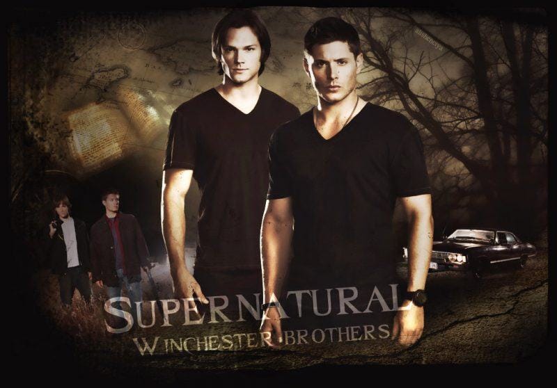 supernatural winchester brothers are fictional characters people