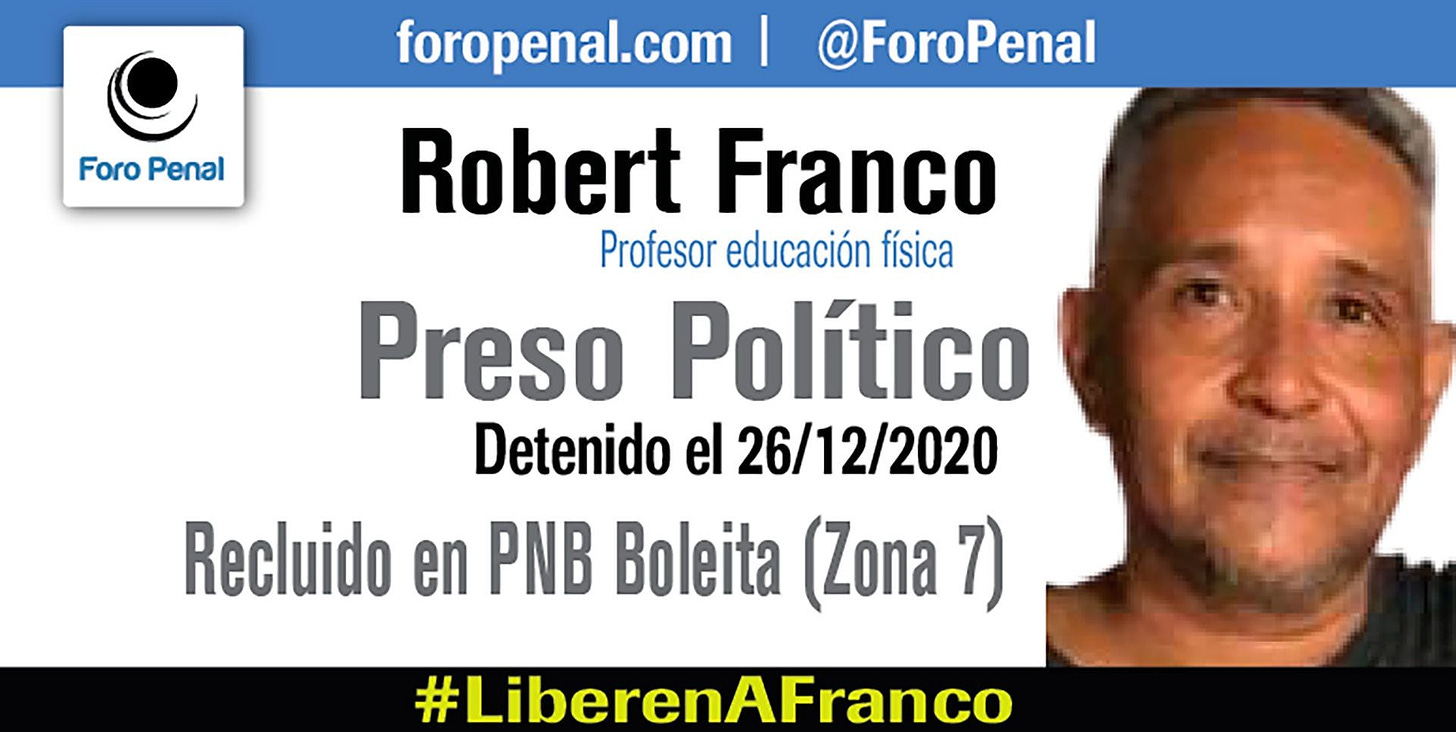 ONGs y docentes exigieron la libertad inmediata del profesor y sindicalista  Robert Franco en Venezuela - Lado.mx
