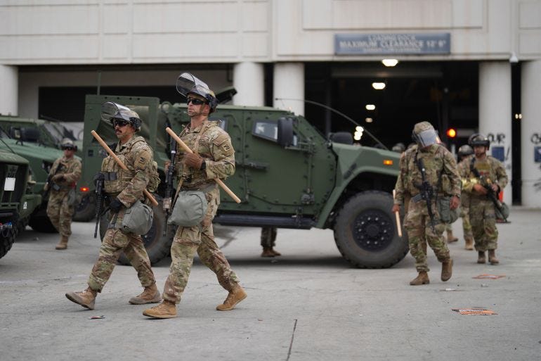 Trump-deployed National Guard arrives in LA to crush immigration protests