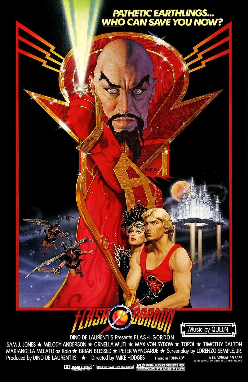 A poster for the movie Flash Gordon.