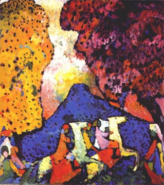 Blue mountain, 1908 - Wassily Kandinsky