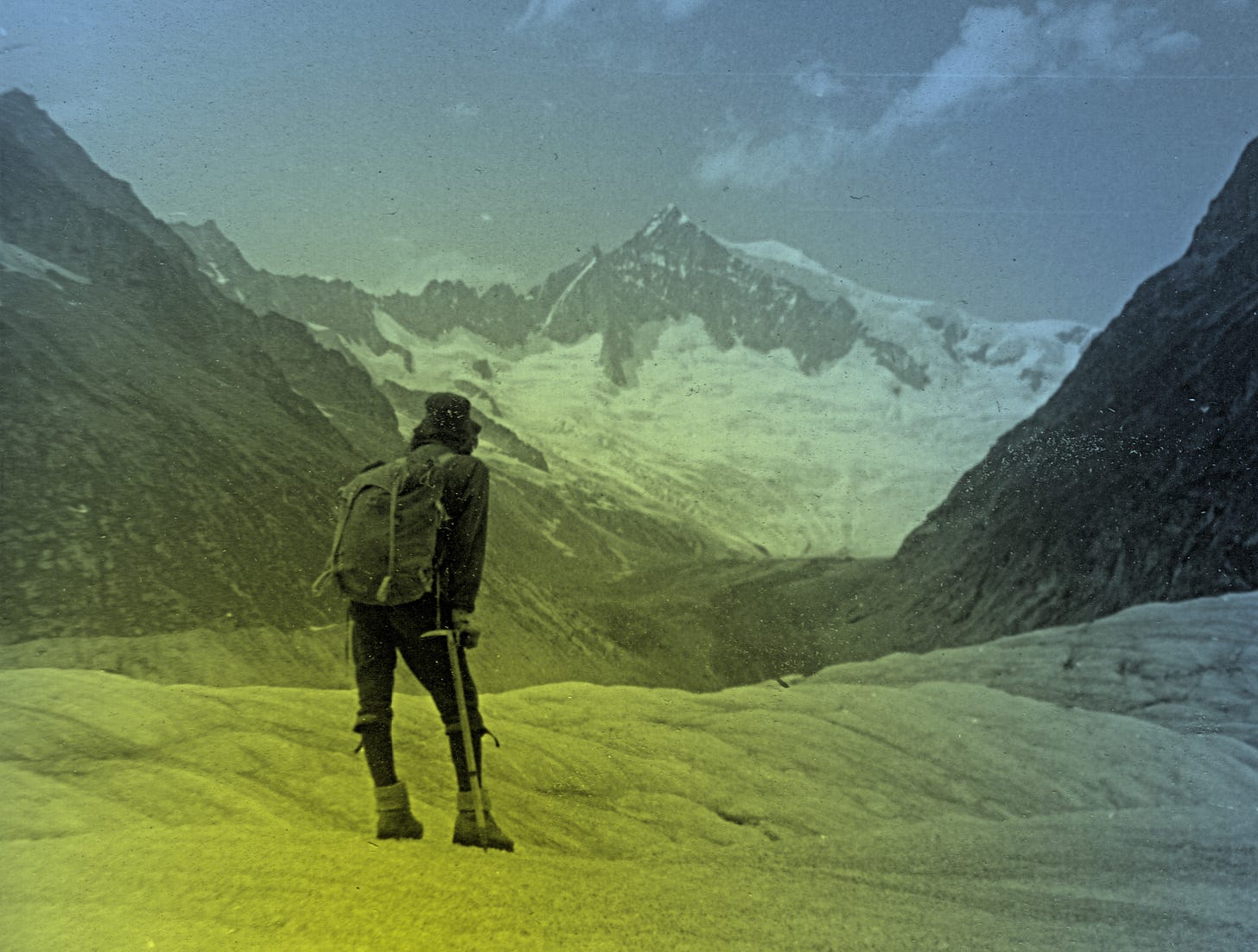 Aleltschhorn from the glacier