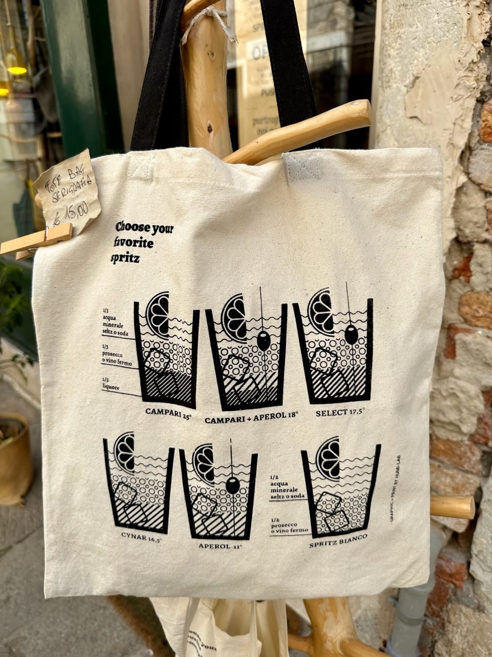 Kinds of Venetian Spritz tote bag