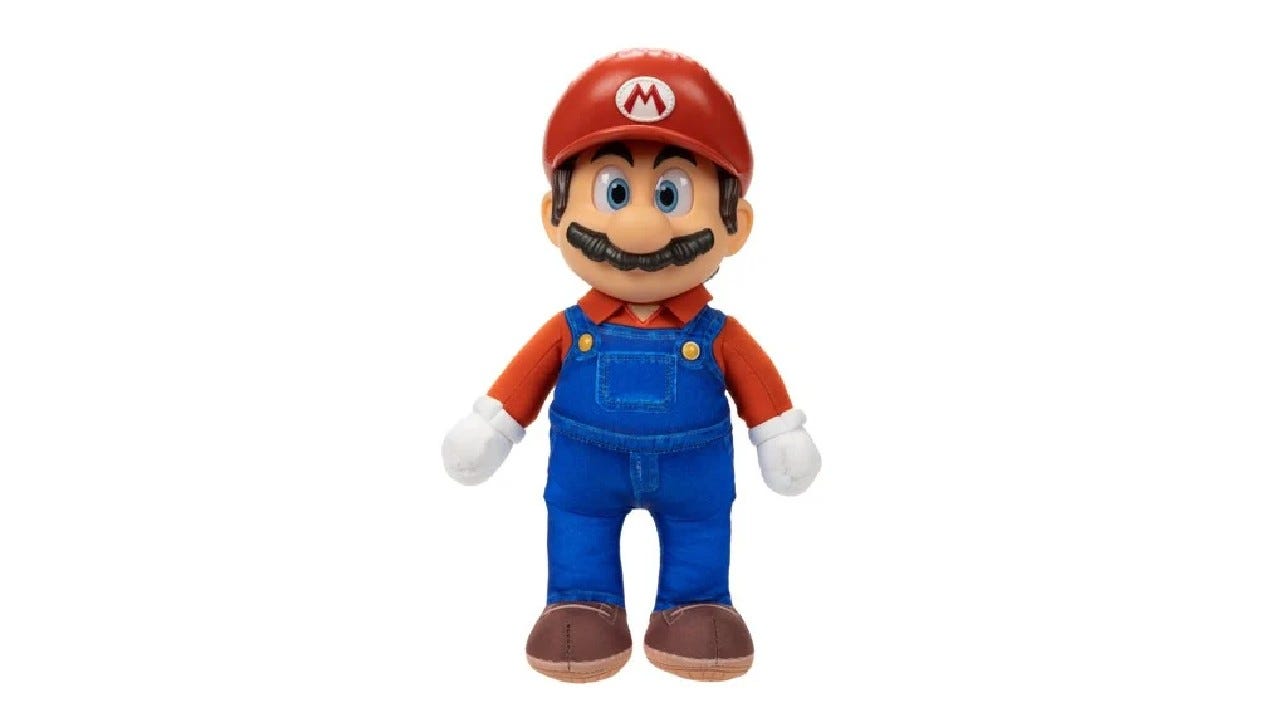 Super Mario Bros. Movie Mario Poseable Plush