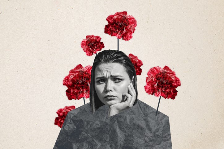 woman overthinking