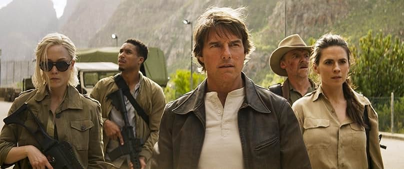 Tom Cruise, Simon Pegg, Hayley Atwell, Pom Klementieff, and Greg Tarzan Davis in Mission: Impossible - The Final Reckoning (2025) Tom Cruise, Simon Pegg, Hayley Atwell, Pom Klementieff, and Greg Tarzan Davis in Mission: Impossible - The Final Reckoning (2025)