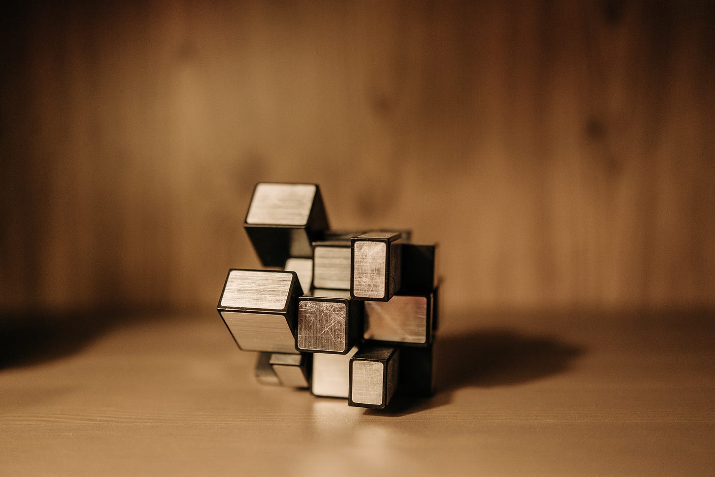 3D Rubik's Cube in Close-up Photography