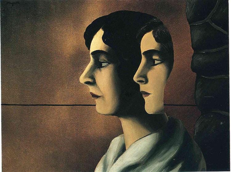 Faraway looks, c.1927 - Rene Magritte