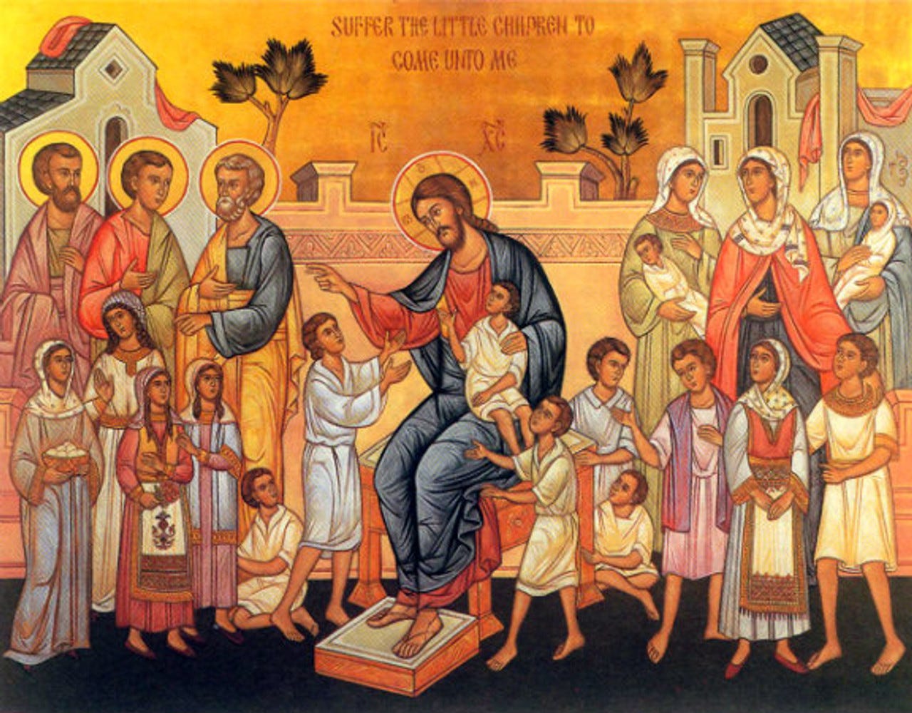 Christ Blessing the Children Icon - OrthodoxGifts.com