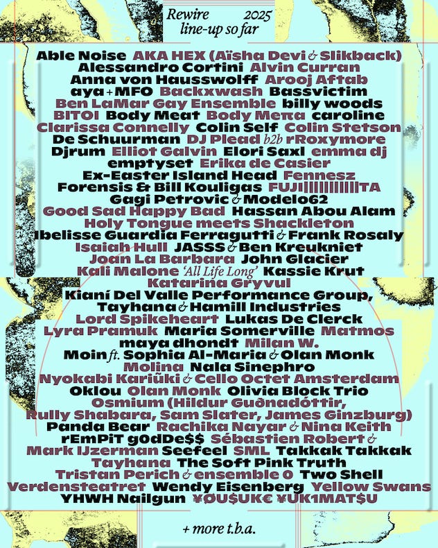 The Hague's Rewire Festival adds 35 names for 2025 · News ⟋ RA
