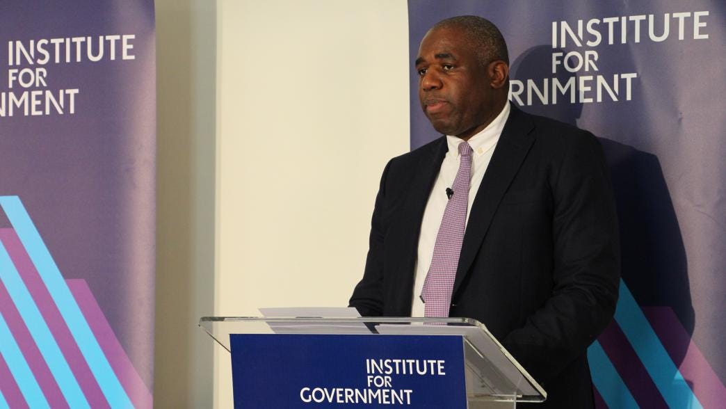 David Lammy has high ambitions for the Foreign Office | Institute for  Government