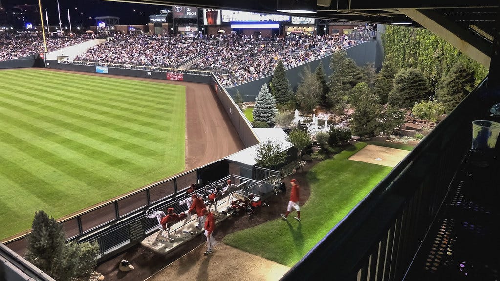 Coors Field visitor's bullpen | Coors Field visitor's bullpe ...